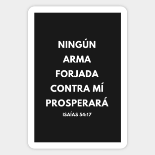 No Weapon Formed Against Me Shall Prosper Spanish Magnet